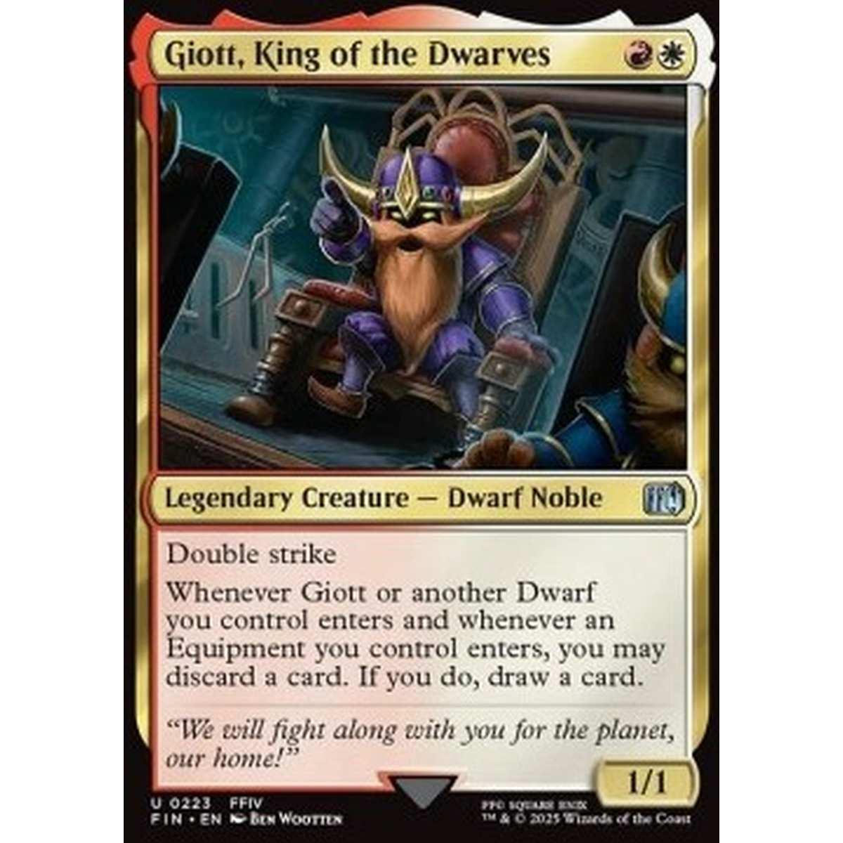 Giott, King of the Dwarves - Giott, King of the Dwarves - [FIN][NM] [Foil]