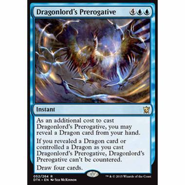 Dragonlord's Prerogative - Prerogativa del Signore dei Draghi - [DTK][EX] [Foil]
