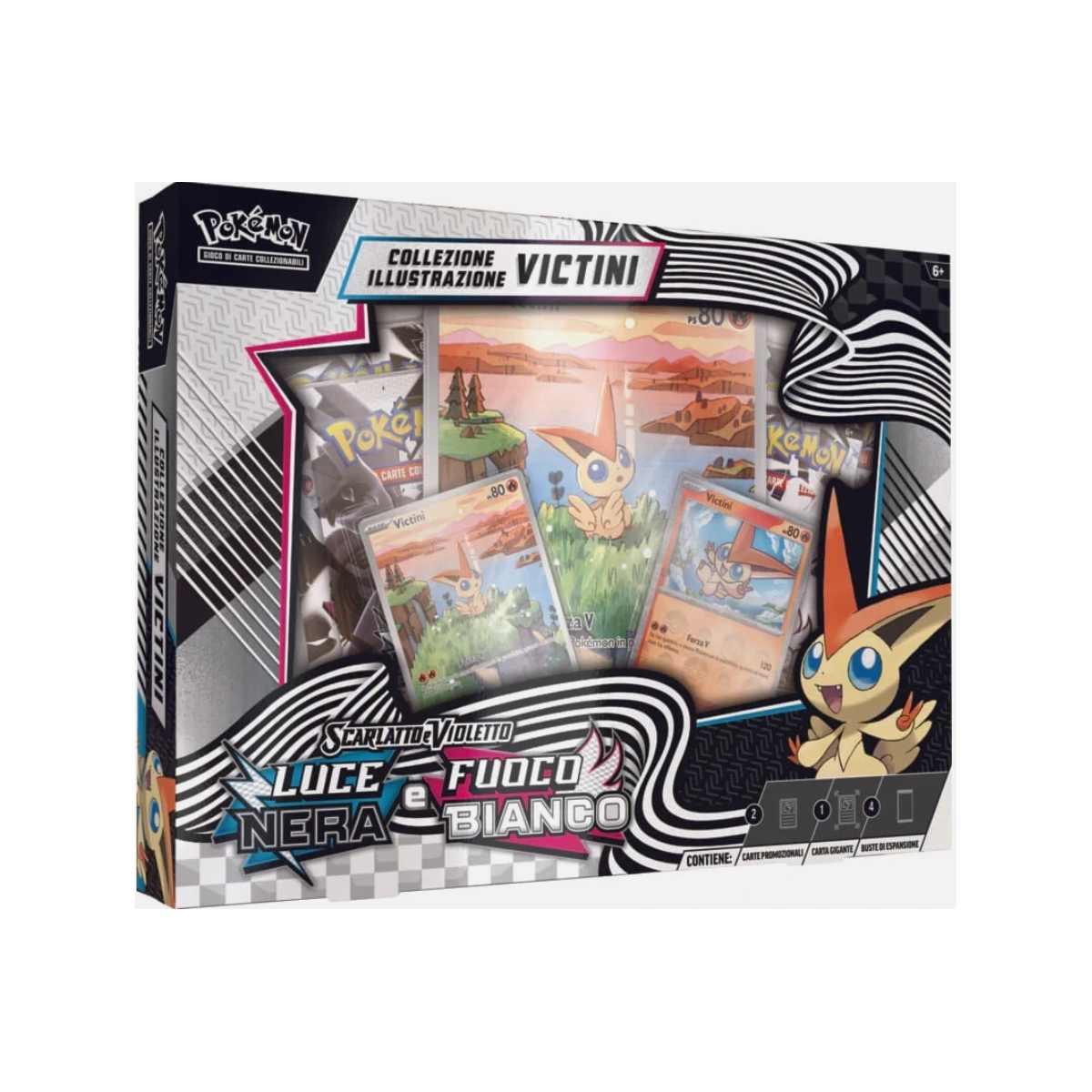 Collezione Illustrazione Victini Luce Nera e Fuoco Bianco Italiano