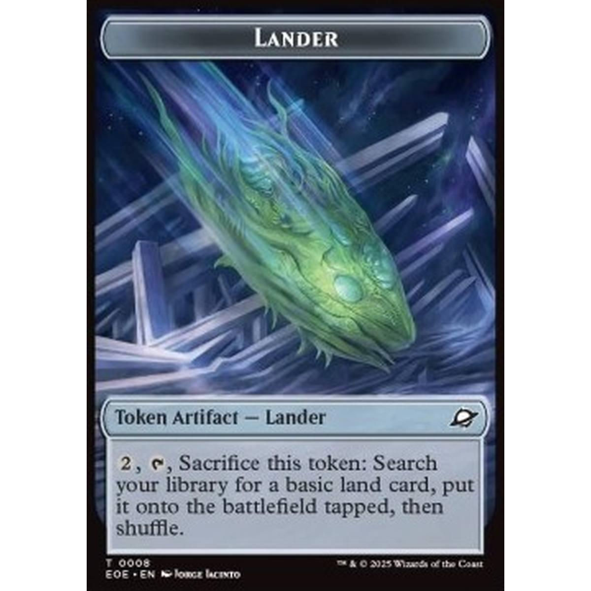 Lander Token // Human Soldier Token (W 1/1) (V.3) - Lander Token // Human Soldier Token (W 1/1) (V.3) - [TEOE][NM]