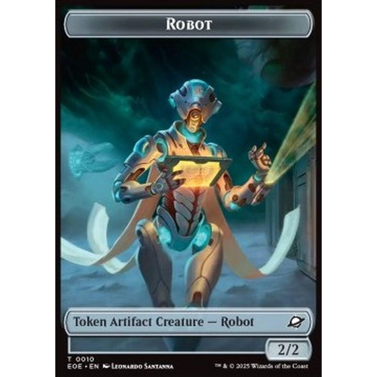 Robot Token (A 2/2) // Tezzeret, Cruel Captain Emblem - Robot Token (A 2/2) // Tezzeret, Cruel Captain Emblem - [TEOE][NM]