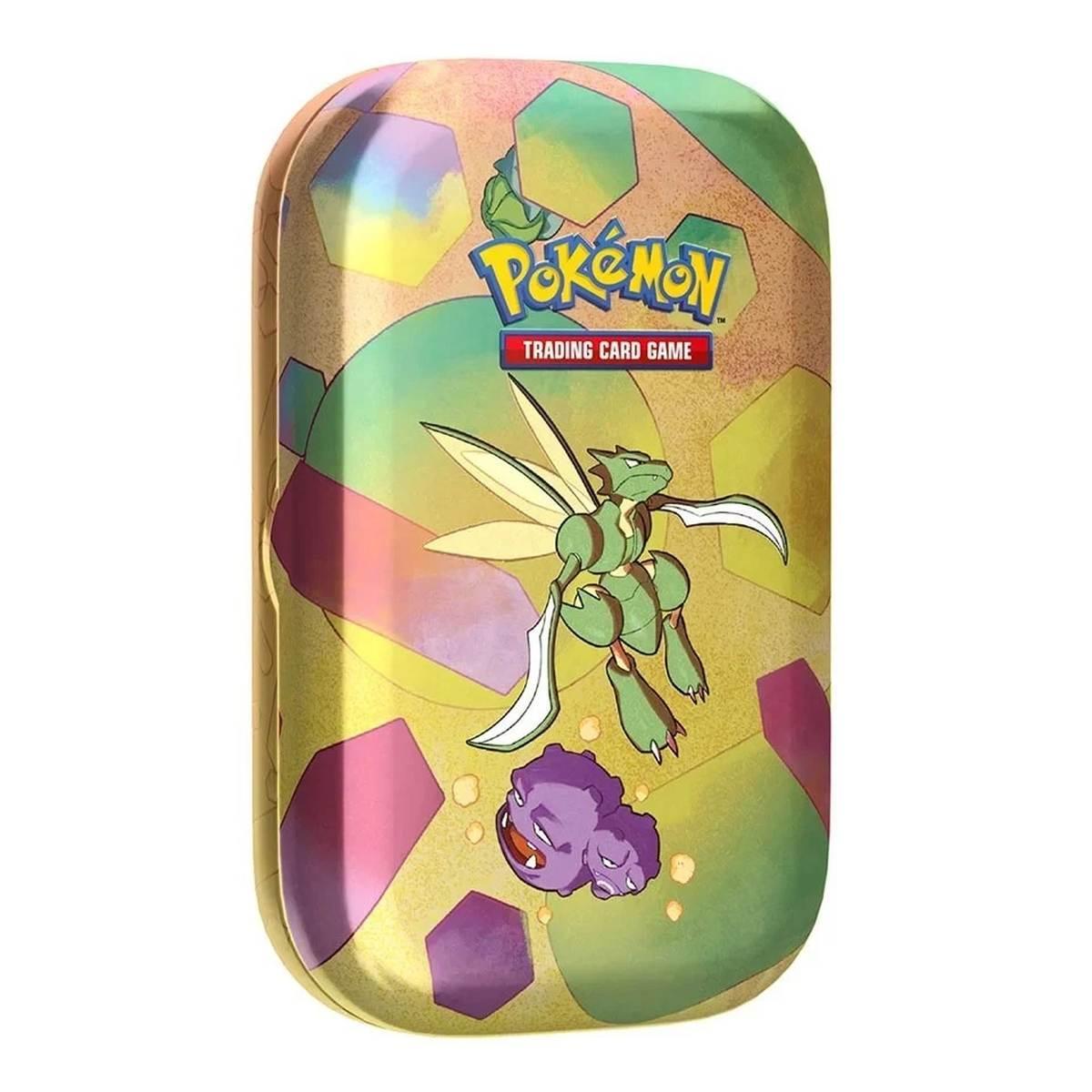 Mini Tin Pokemon Scarlatto e Violetto 151 Scyther Italiano