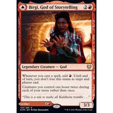 Birgi, God of Storytelling // Harnfel, Horn of Bounty - Birgi, God of Storytelling // Harnfel, Horn of Bounty - [KHM][NM]