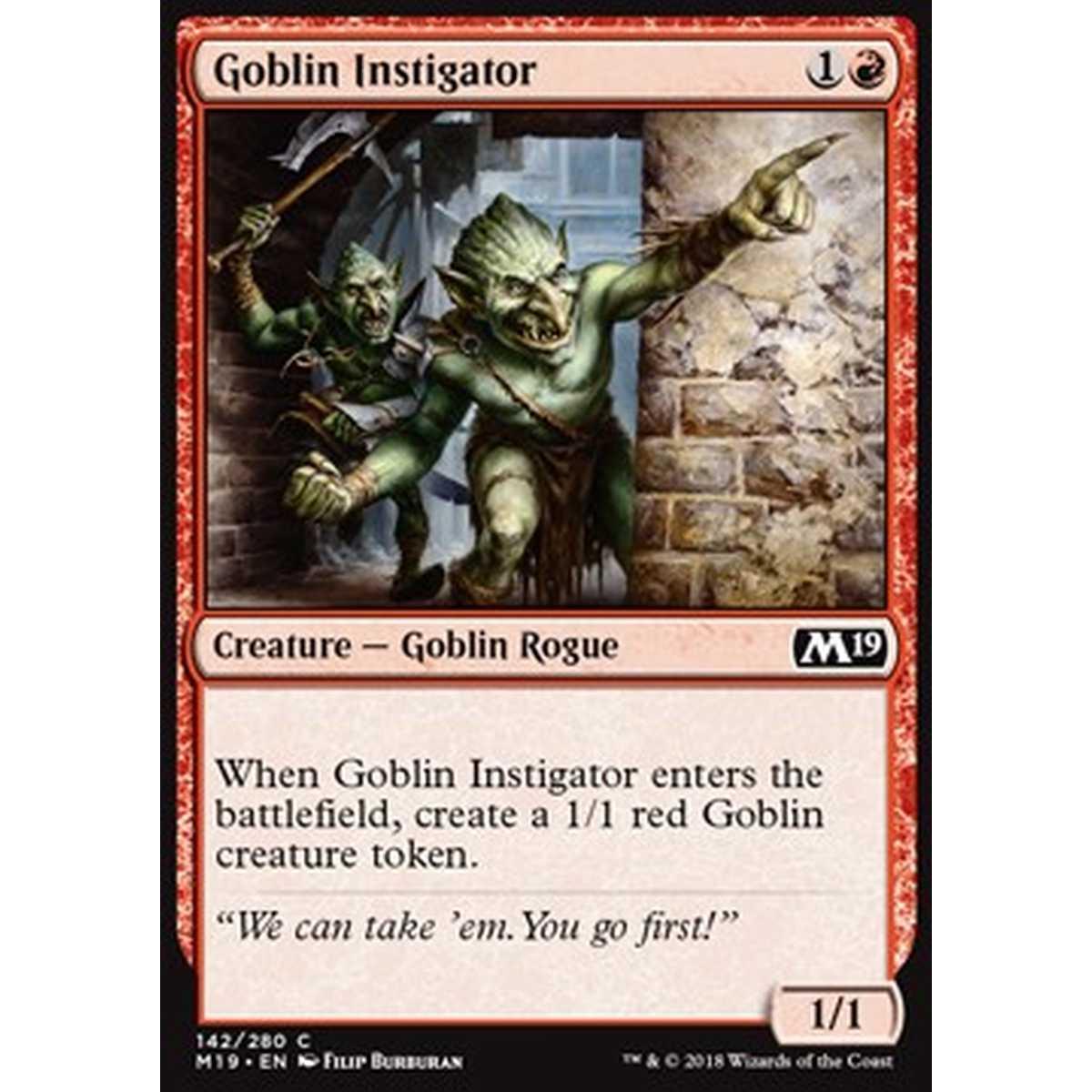 Goblin Instigator - Goblin Instigator - [M19][NM]