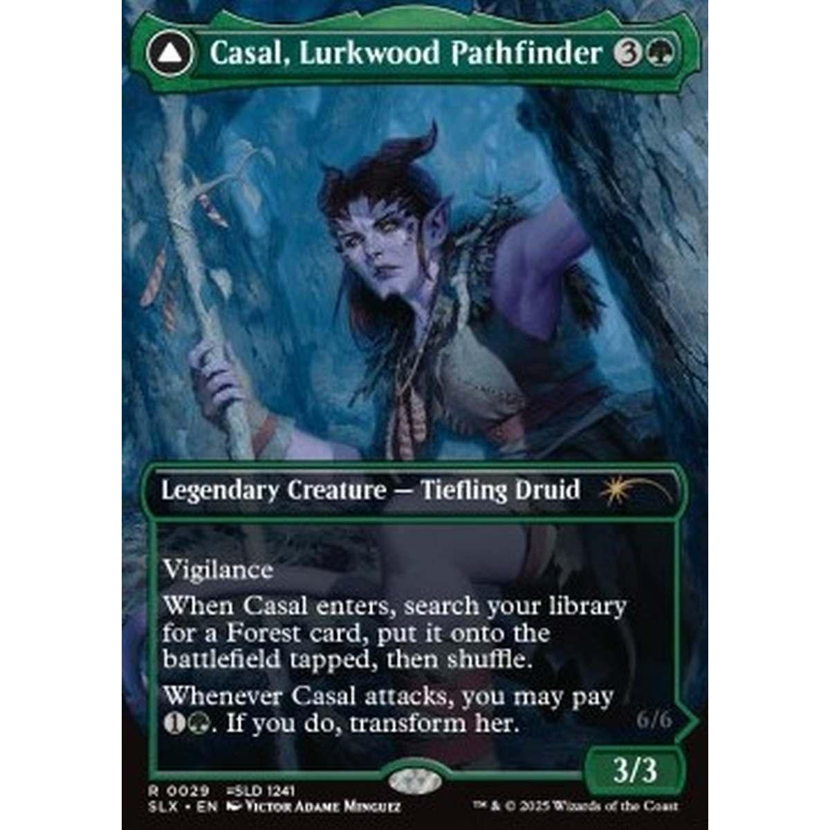 Casal, Lurkwood Pathfinder // Casal, Pathbreaker Owlbear - Casal, Lurkwood Pathfinder // Casal, Pathbreaker Owlbear - [SLX][NM]