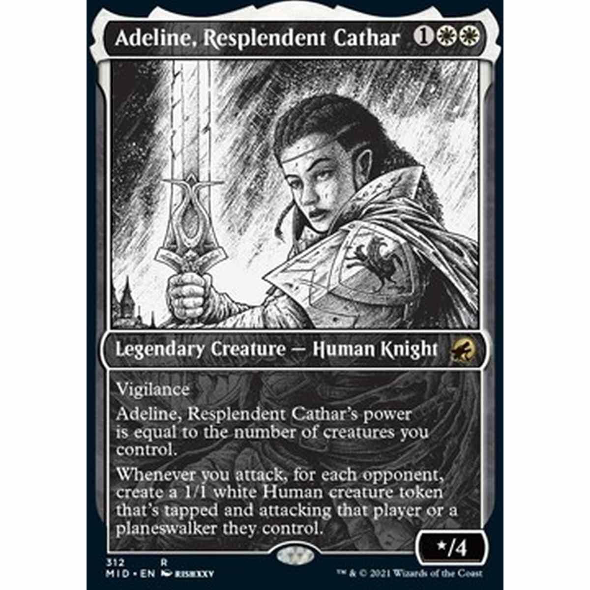 Adeline, Resplendent Cathar - Adeline, Resplendent Cathar - [XMID][NM] [Foil]