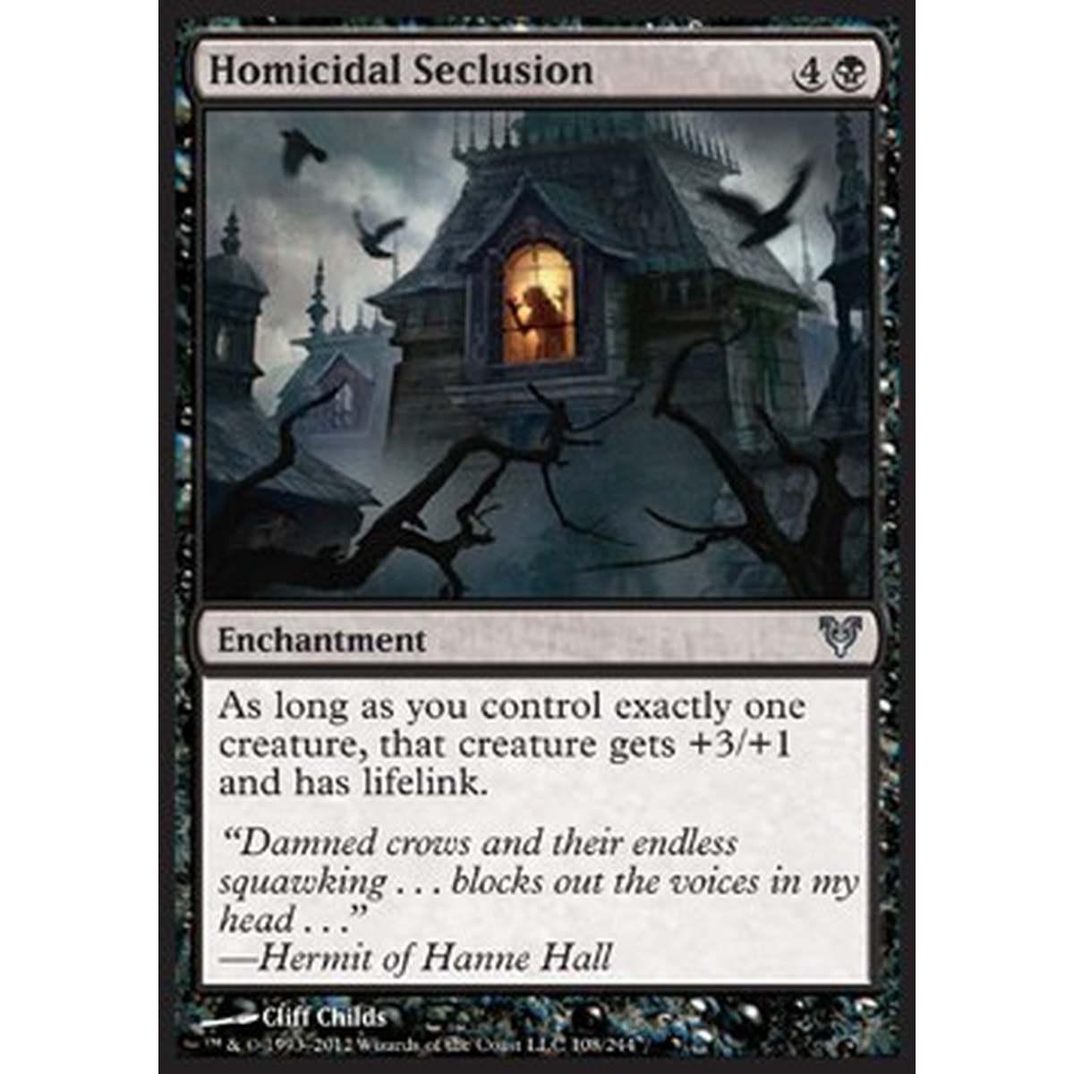Homicidal Seclusion - Isolamento Omicida - [AVR] [NM]