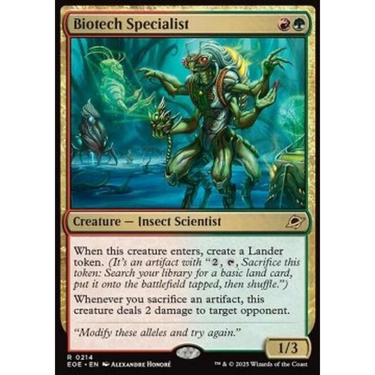 Biotech Specialist - Biotech Specialist - [EOE][NM] [Foil]