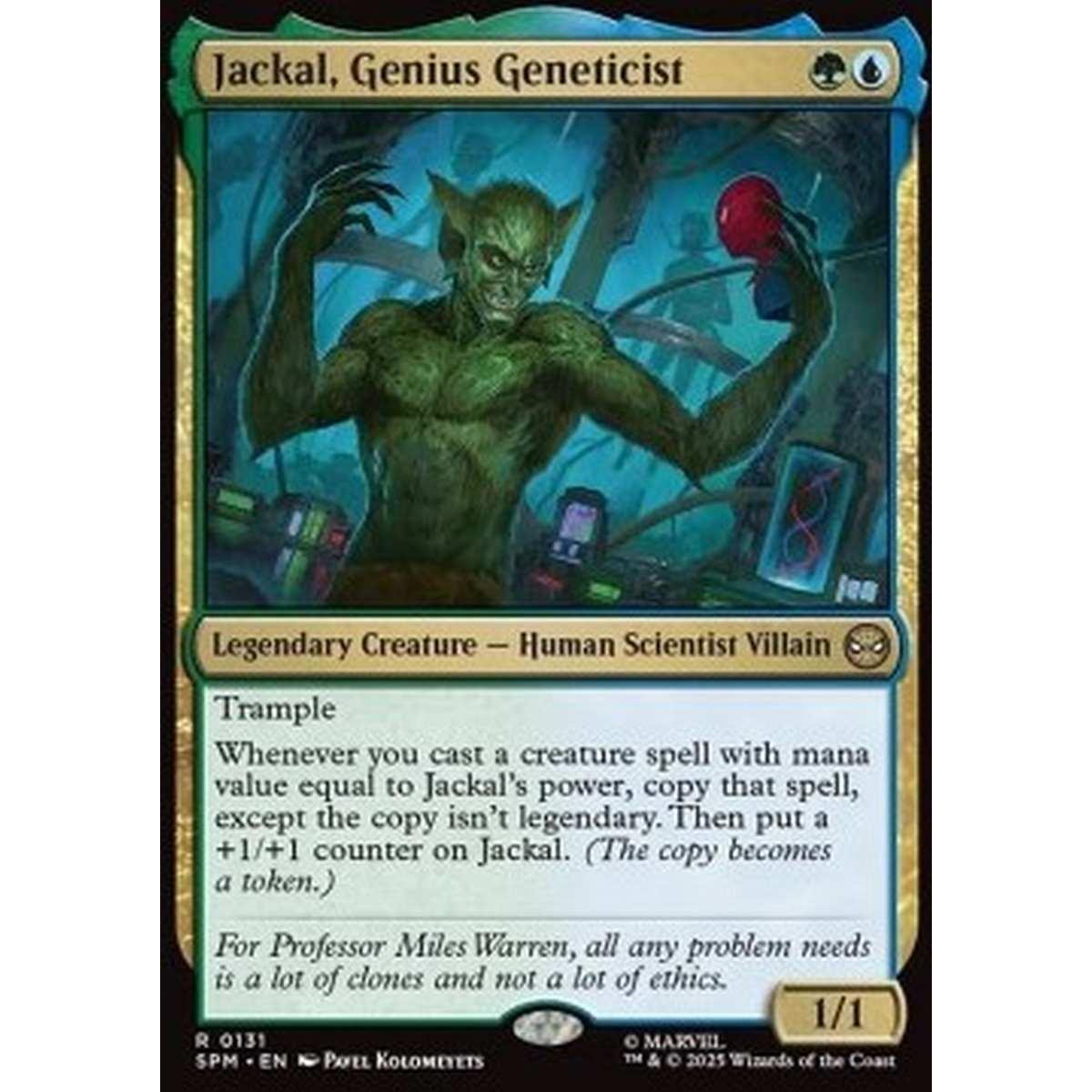 Jackal, Genius Geneticist - Jackal, Genius Geneticist - [SPM][NM] [Foil]