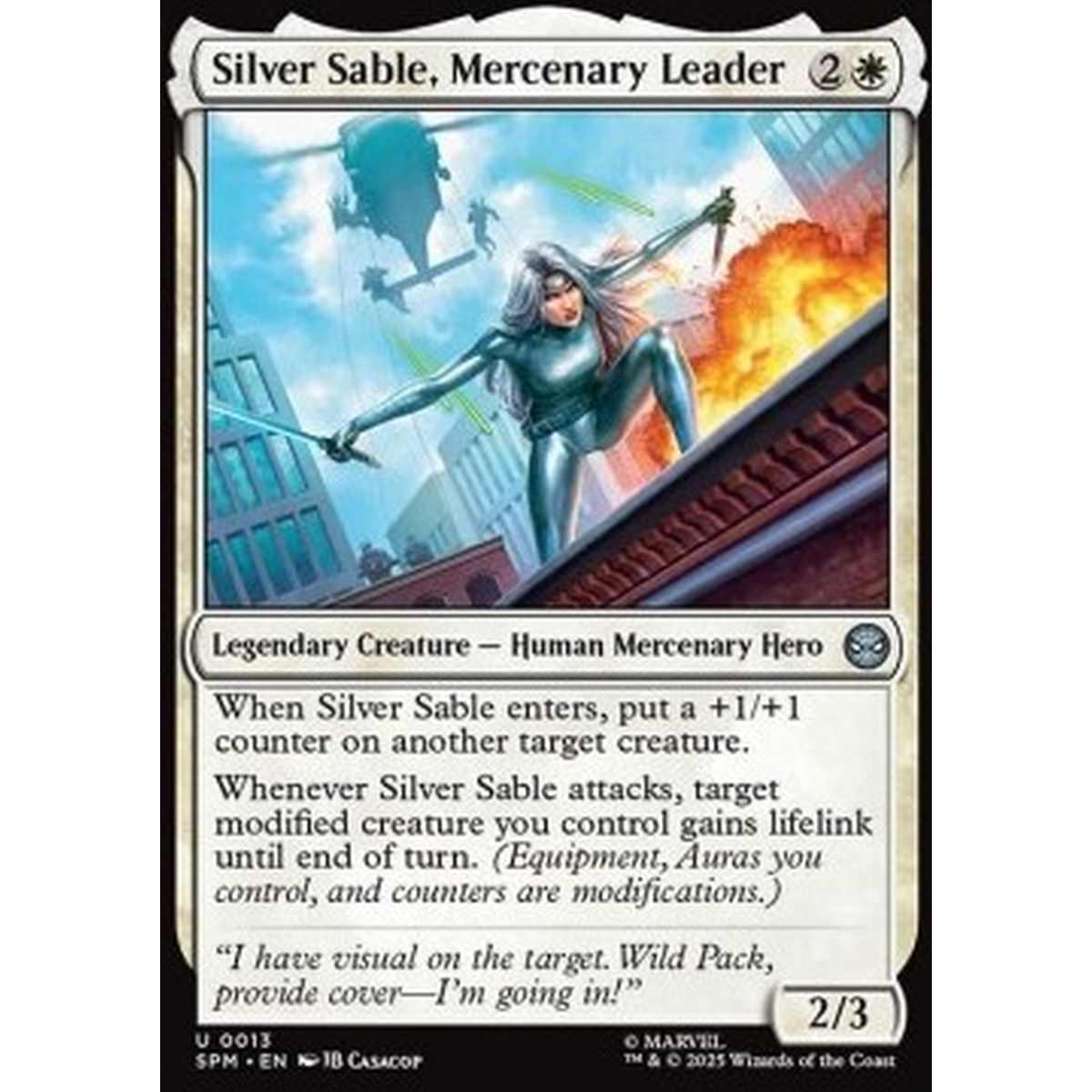 Silver Sable, Mercenary Leader - Silver Sable, Mercenary Leader - [SPM][NM] [Foil]