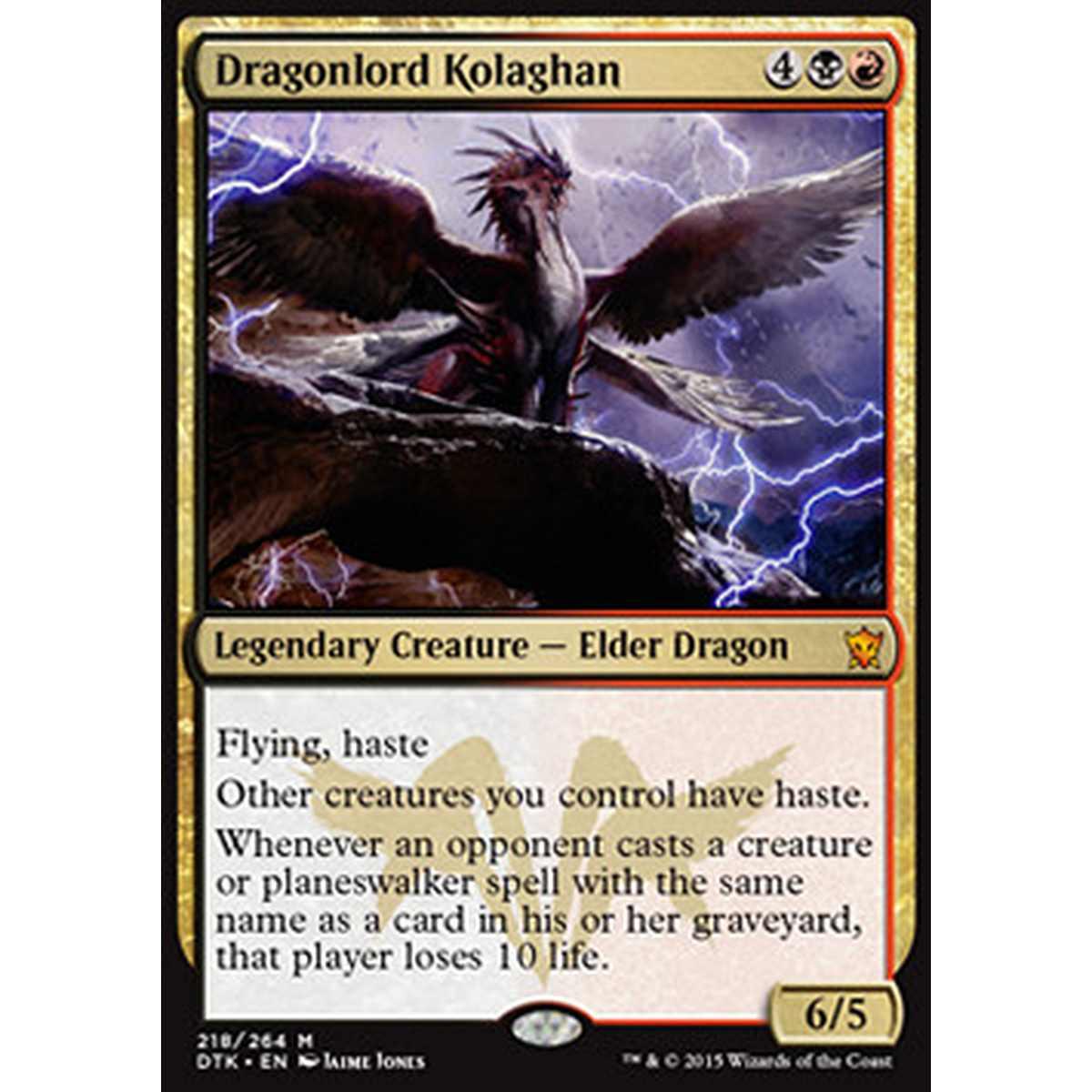 Dragonlord Kolaghan - Signore dei Draghi Kolaghan - [DTK][EX]