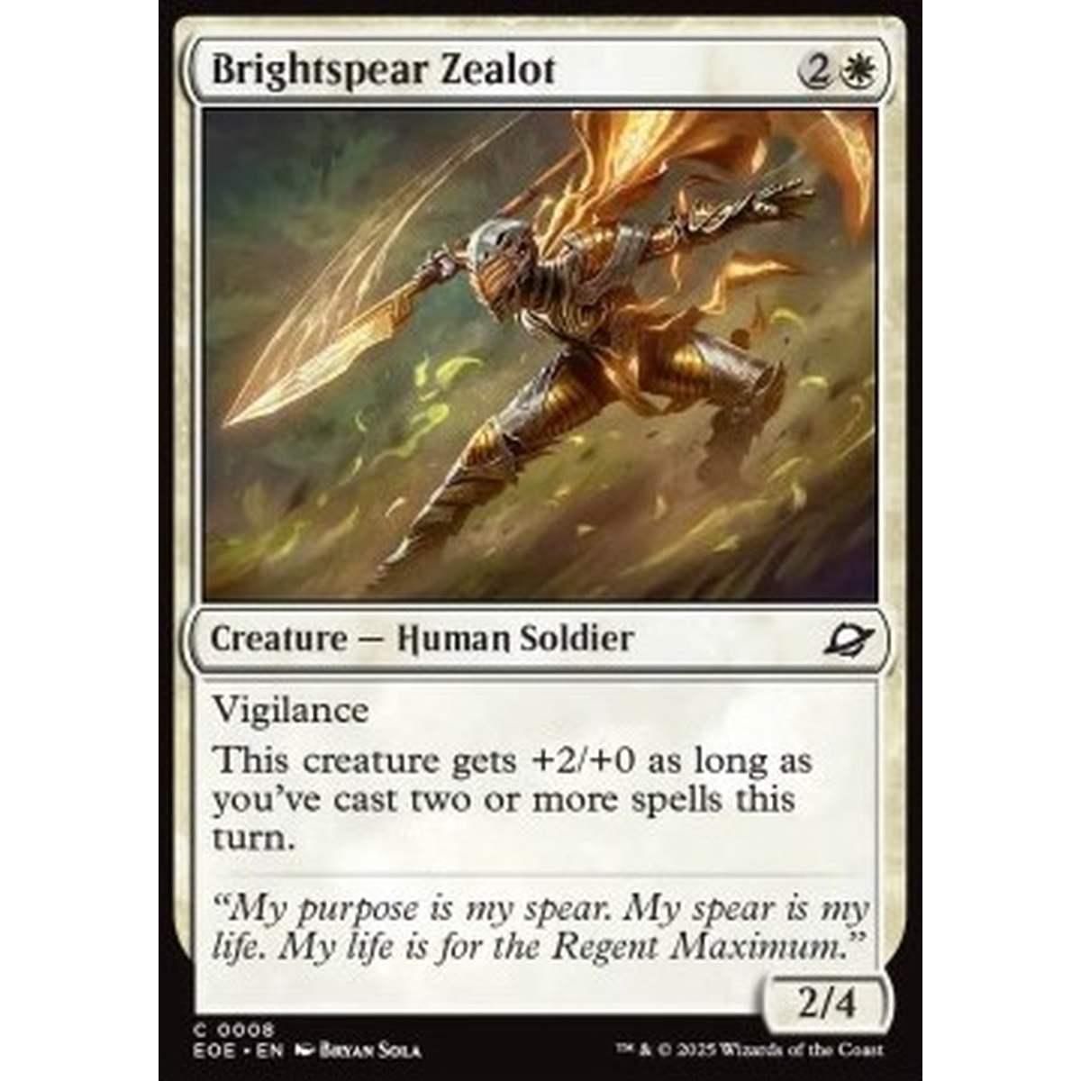 Brightspear Zealot - Brightspear Zealot - [EOE][NM] [Foil]