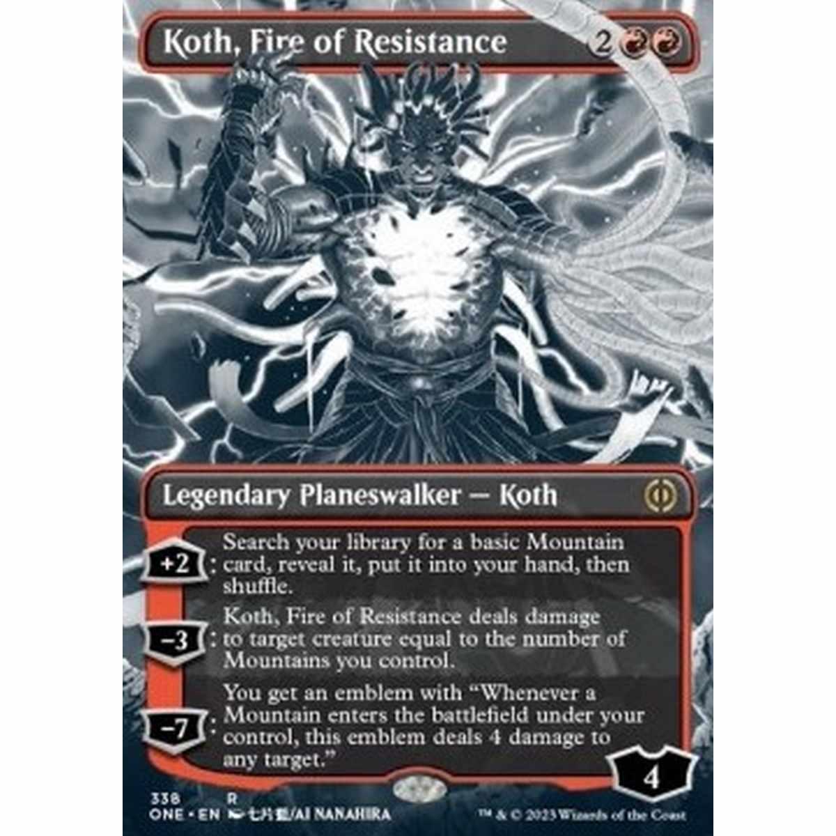 Koth, Fire of Resistance (V.1) - Koth, Fire of Resistance (V.1) - [XONE][NM] [Foil]