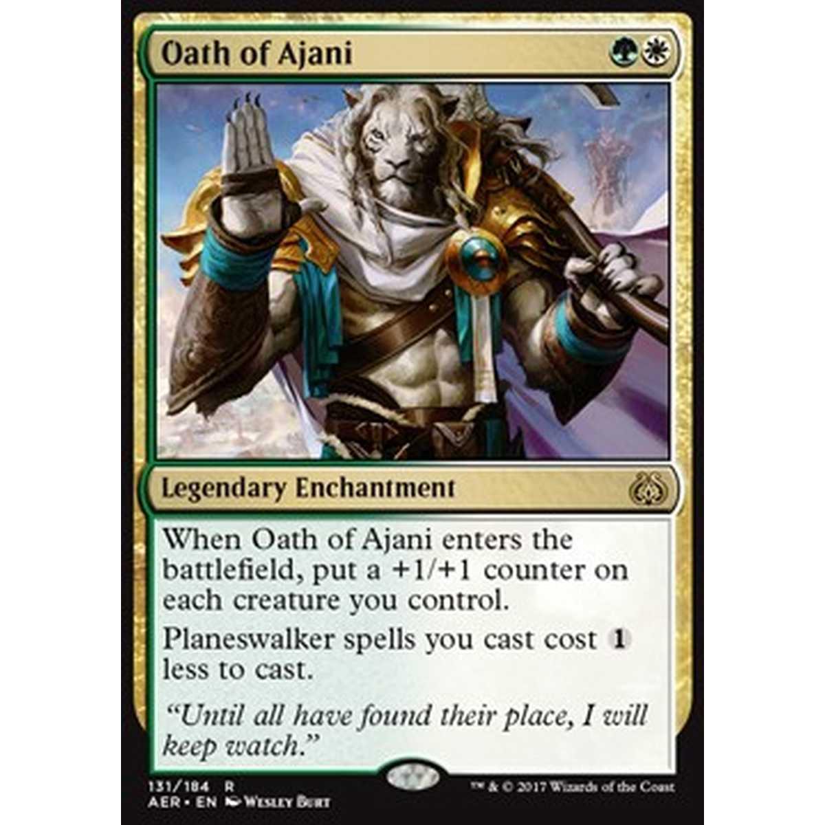 Oath of Ajani - Oath of Ajani - [AER][NM]