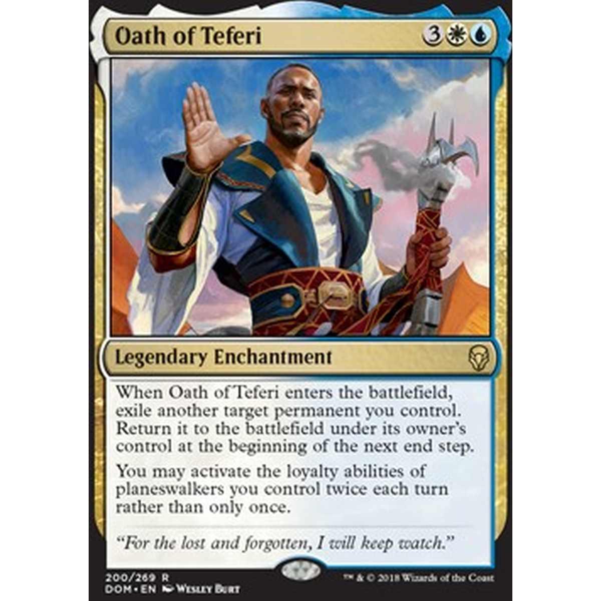 Oath of Teferi - Oath of Teferi - [DOM][NM] [Foil]