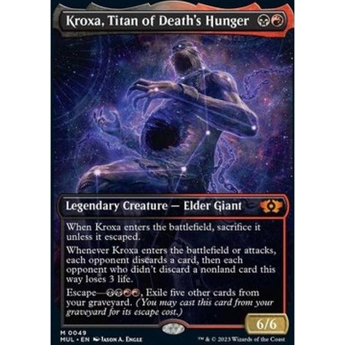 Kroxa, Titan of Death's Hunger (V.1) - Kroxa, Titan of Death's Hunger (V.1) - [MUL][NM] [Foil]