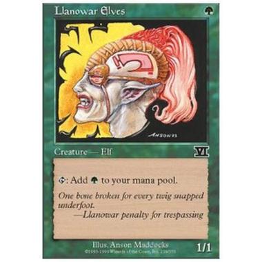 Llanowar Elves - Llanowar Elves - [6ED][GD]