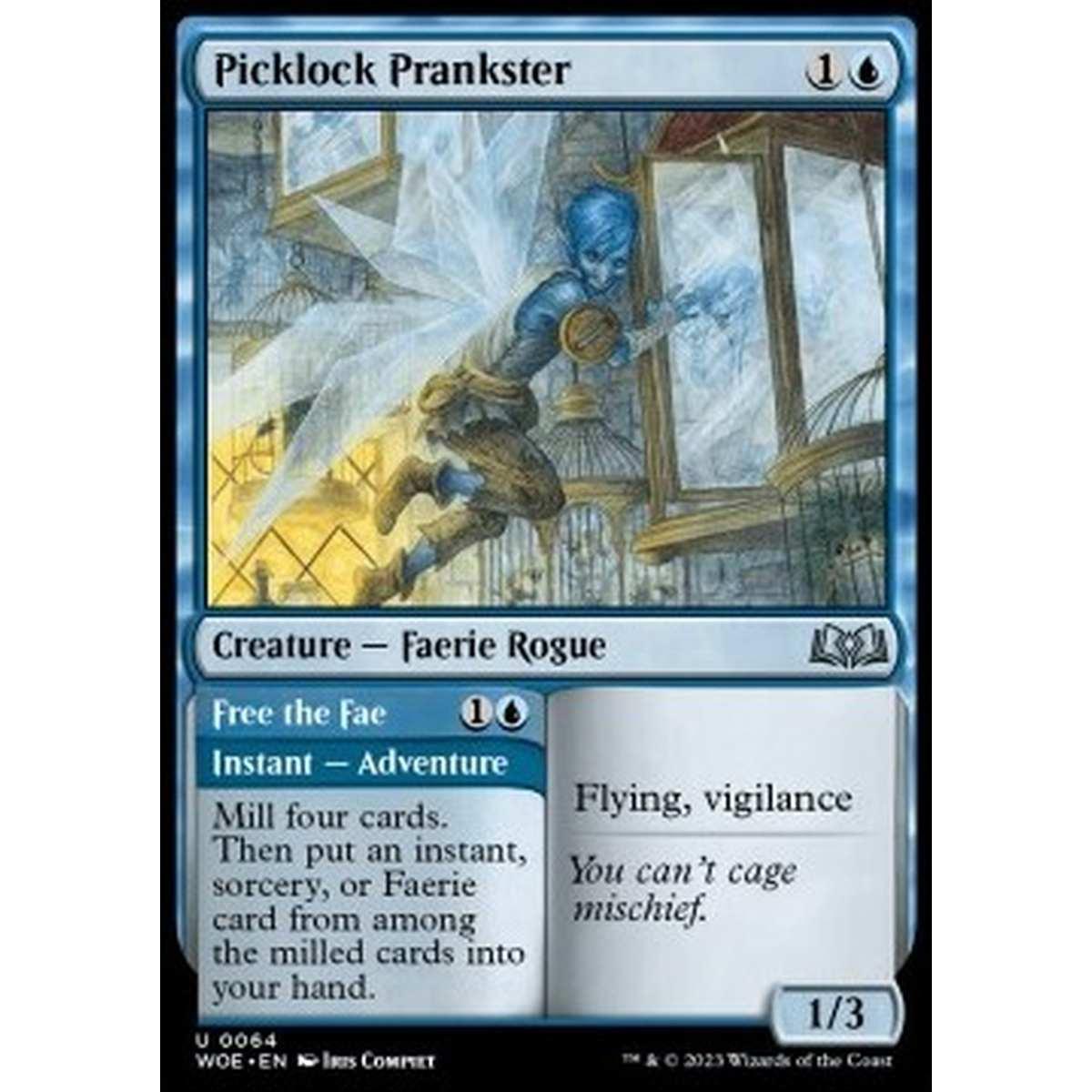 Picklock Prankster // Free the Fae - Picklock Prankster // Free the Fae - [WOE][NM] [Foil]