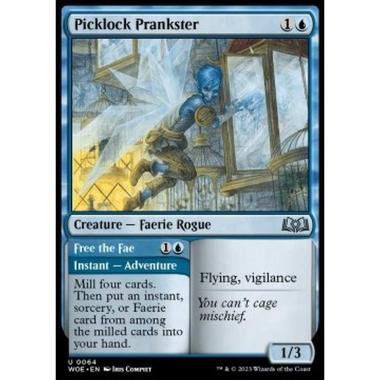 Picklock Prankster // Free the Fae - Picklock Prankster // Free the Fae - [WOE][NM] [Foil]