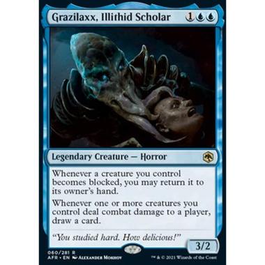 Grazilaxx, Illithid Scholar - Grazilaxx, Illithid Scholar - [AFR][NM] [Foil]