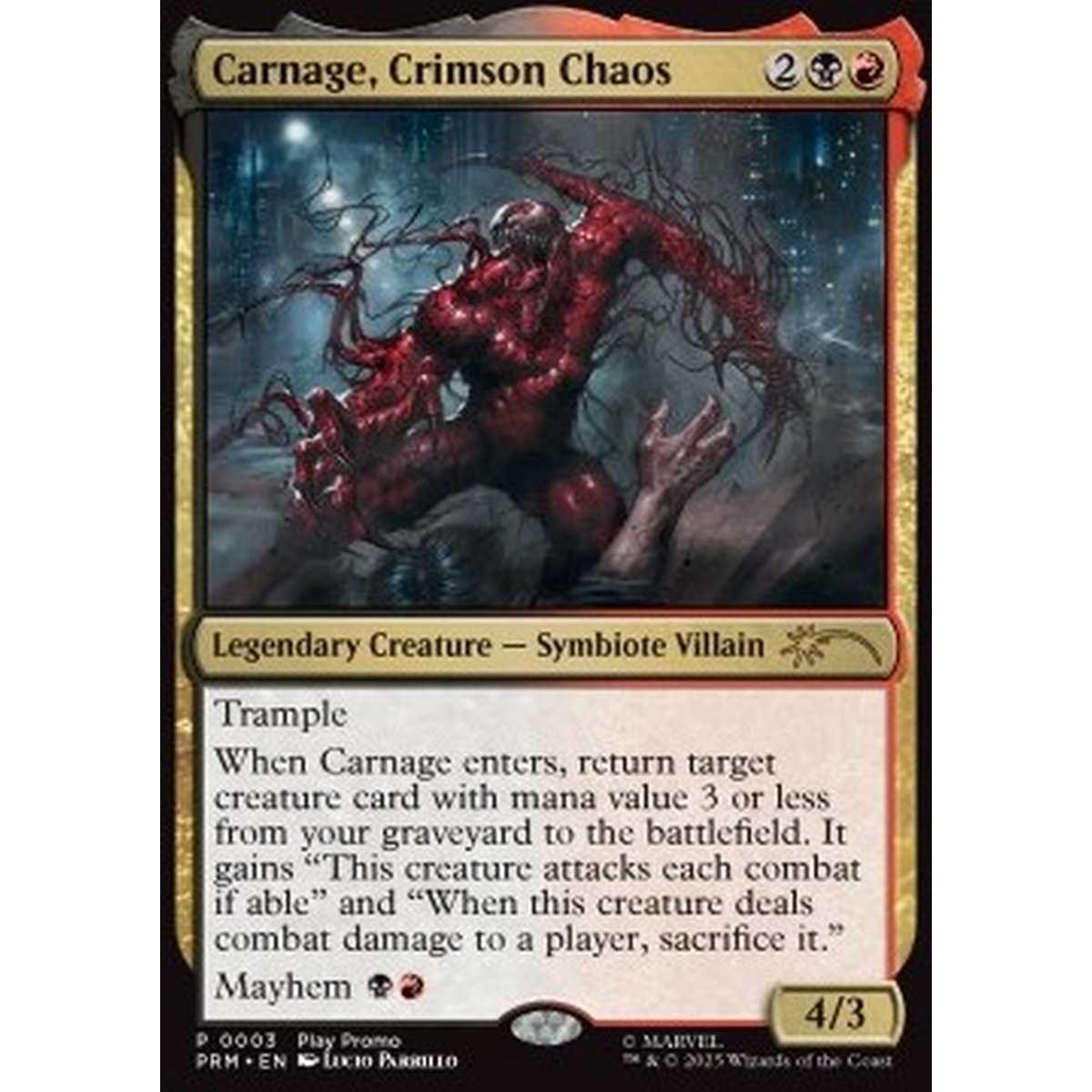 Carnage, Crimson Chaos - Carnage, Crimson Chaos - [SSP2][NM]