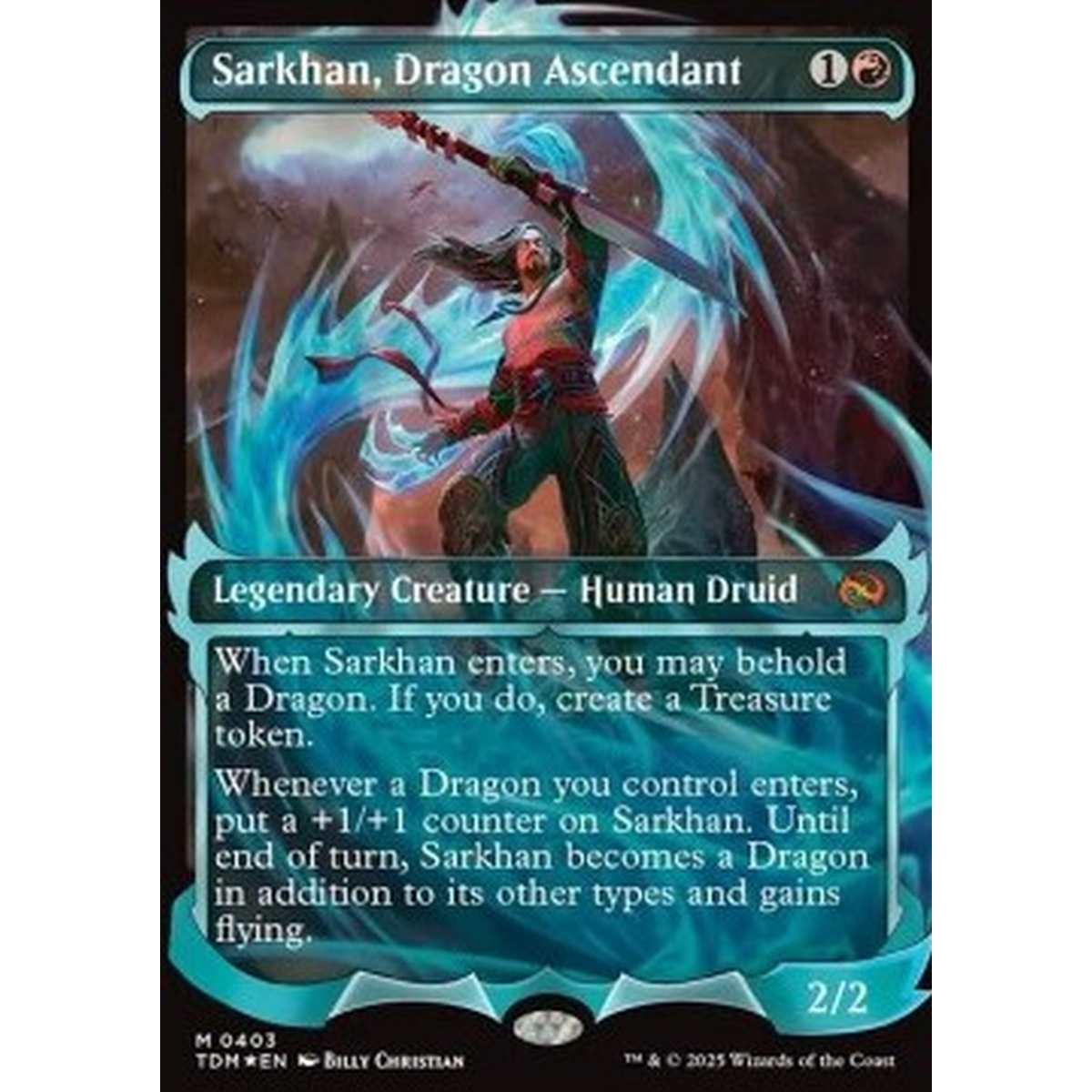 Sarkhan, Dragon Ascendant (V.2) - é¾ã¸ã¨æãèããµãƒ«ã«ãƒ³ (V.2) - [XTDM][NM] [Foil]