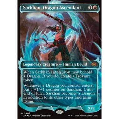 Sarkhan, Dragon Ascendant (V.2) - é¾ã¸ã¨æãèããµãƒ«ã«ãƒ³ (V.2) - [XTDM][NM] [Foil]