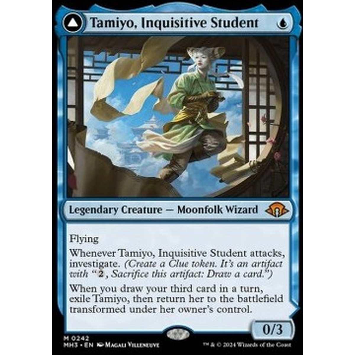 Tamiyo, Inquisitive Student // Tamiyo, Seasoned Scholar - Tamiyo, Studentessa Curiosa // Tamiyo, Studiosa Esperta - [MH3][NM] [Foil]