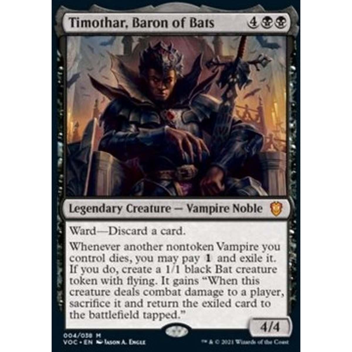 Timothar, Baron of Bats (V.1) - Timothar, Barone dei Pipistrelli (V.1) - [VOC][EX] [Foil]
