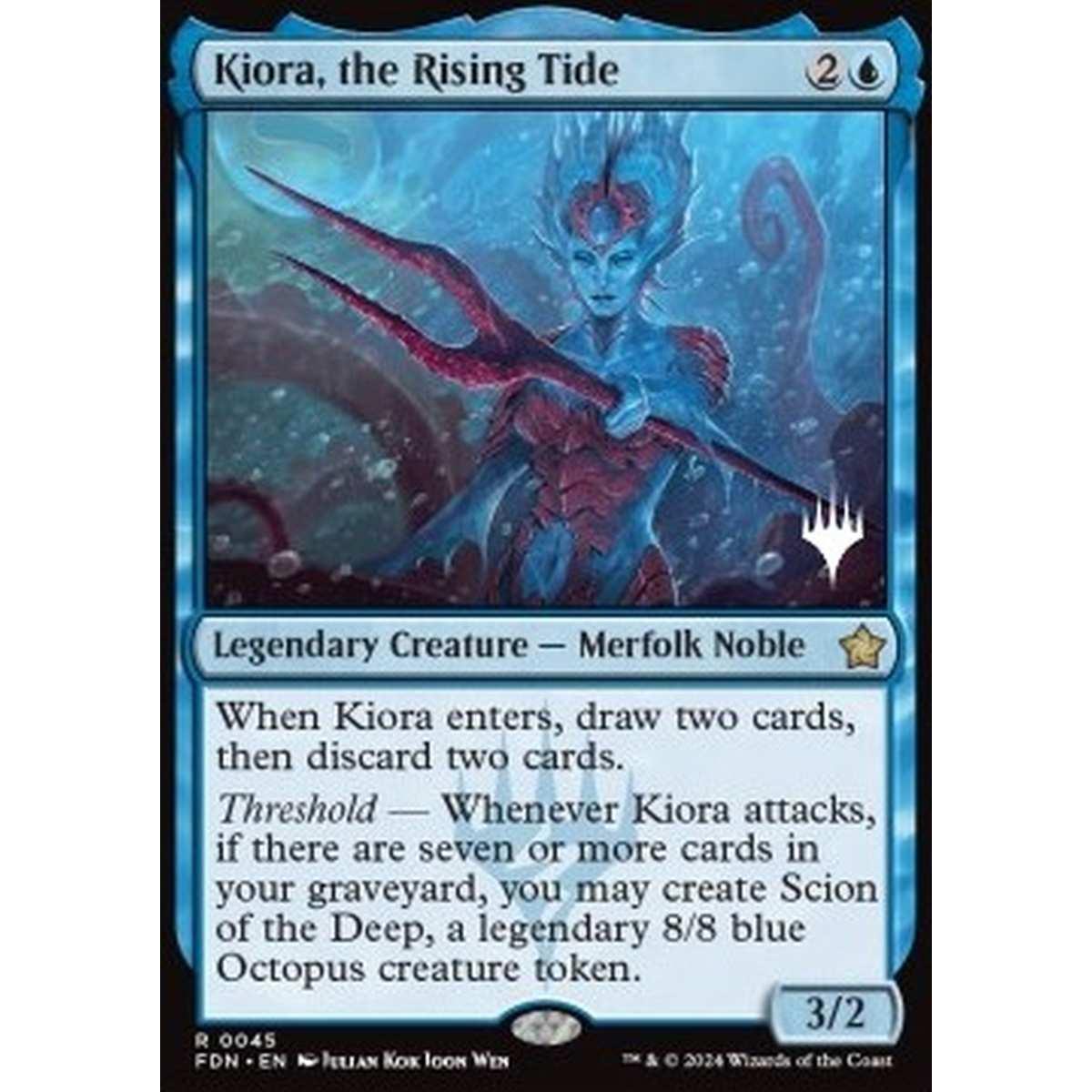 Kiora, the Rising Tide - Kiora, the Rising Tide - [PEOE][NM] [Foil]