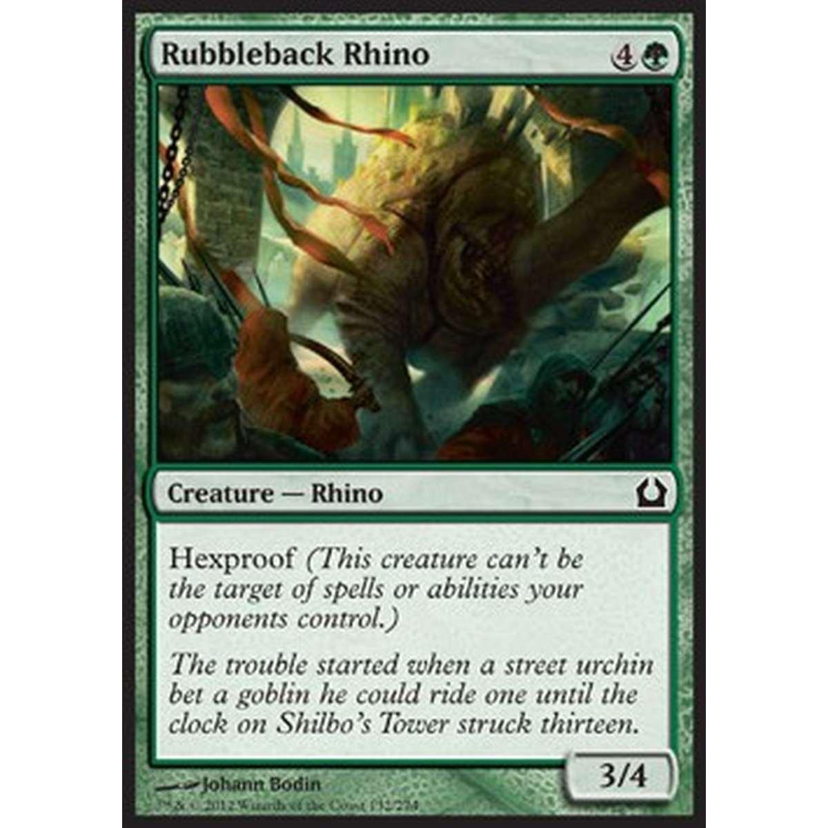 Rubbleback Rhino - Rinoceronte Dorsopietroso - [RTR] [NM]