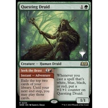 Questing Druid // Seek the Beast (V.2) - Questing Druid // Seek the Beast (V.2) - [PWOE][NM] [Foil]