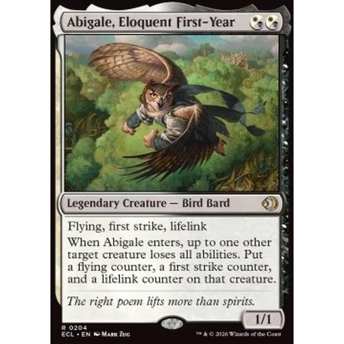 Abigale, Eloquent First-Year - Abigale, Eloquent First-Year - [ECL][NM]