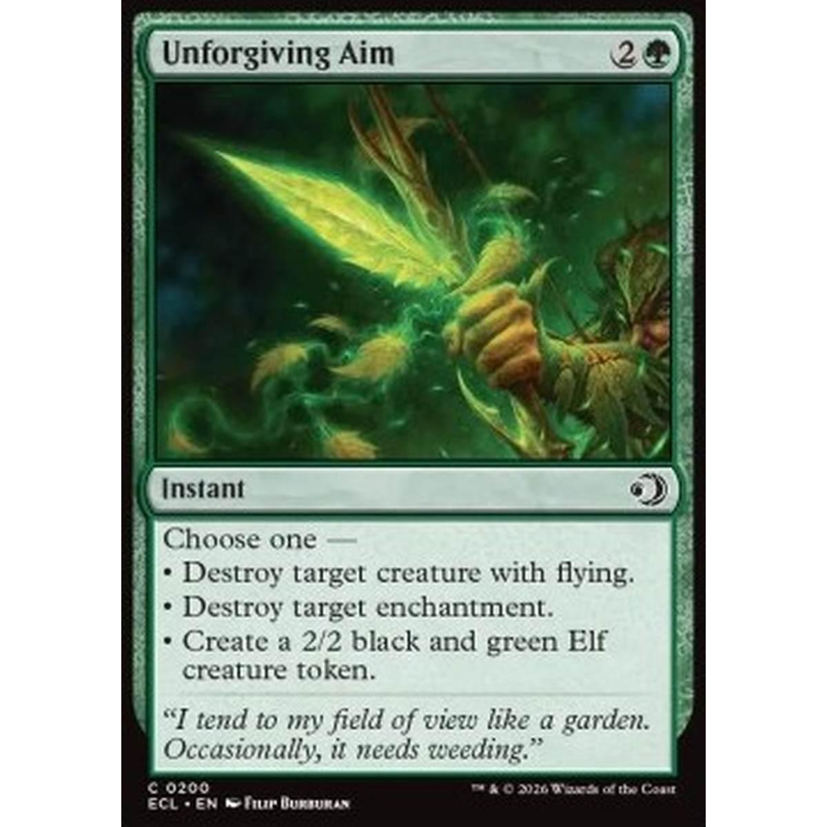 Unforgiving Aim - Unforgiving Aim - [ECL][NM] [Foil]