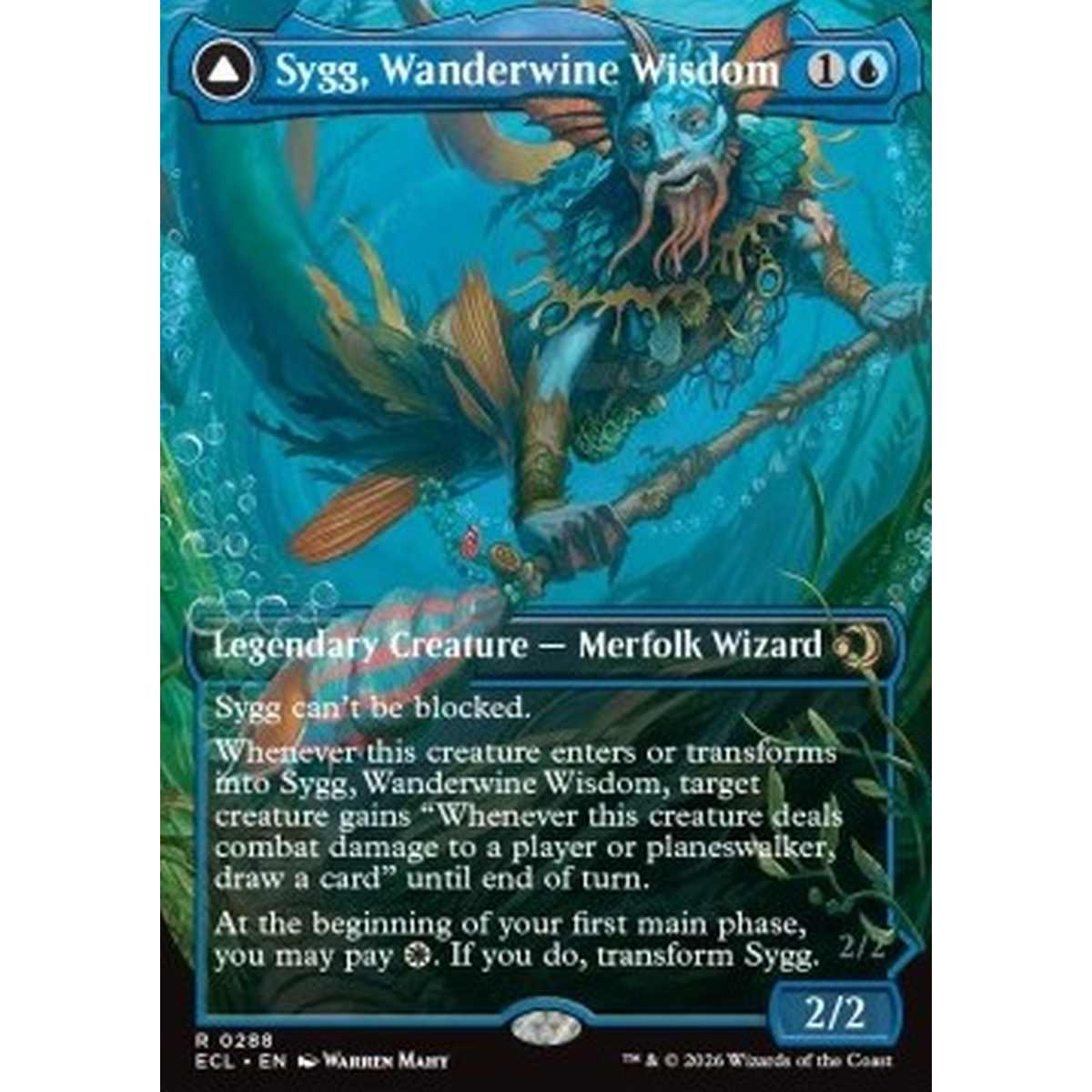Sygg, Wanderwine Wisdom // Sygg, Wanderbrine Shield - Sygg, Wanderwine Wisdom // Sygg, Wanderbrine Shield - [XECL][NM]