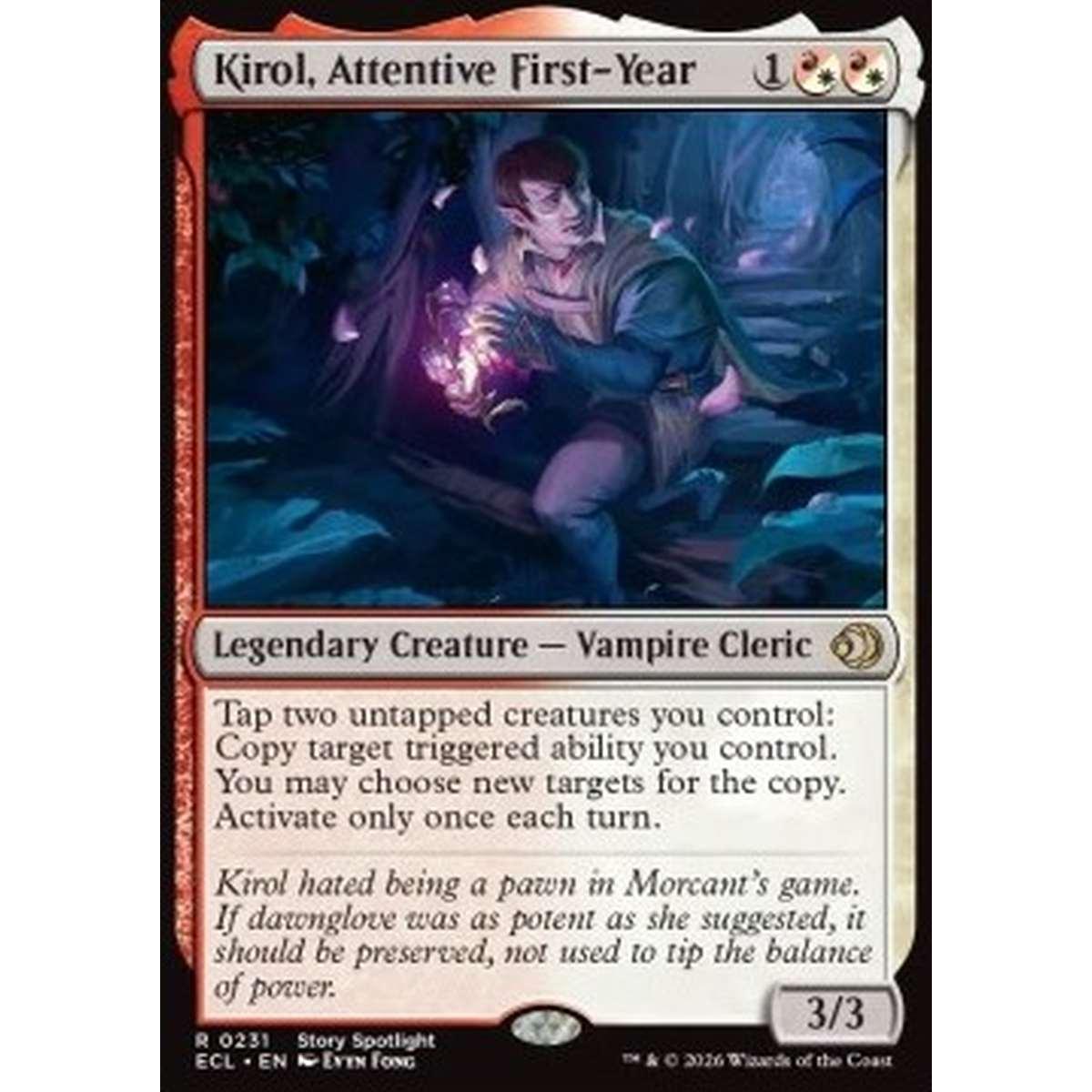 Kirol, Attentive First-Year - Kirol, Attentive First-Year - [ECL][NM] [Foil]