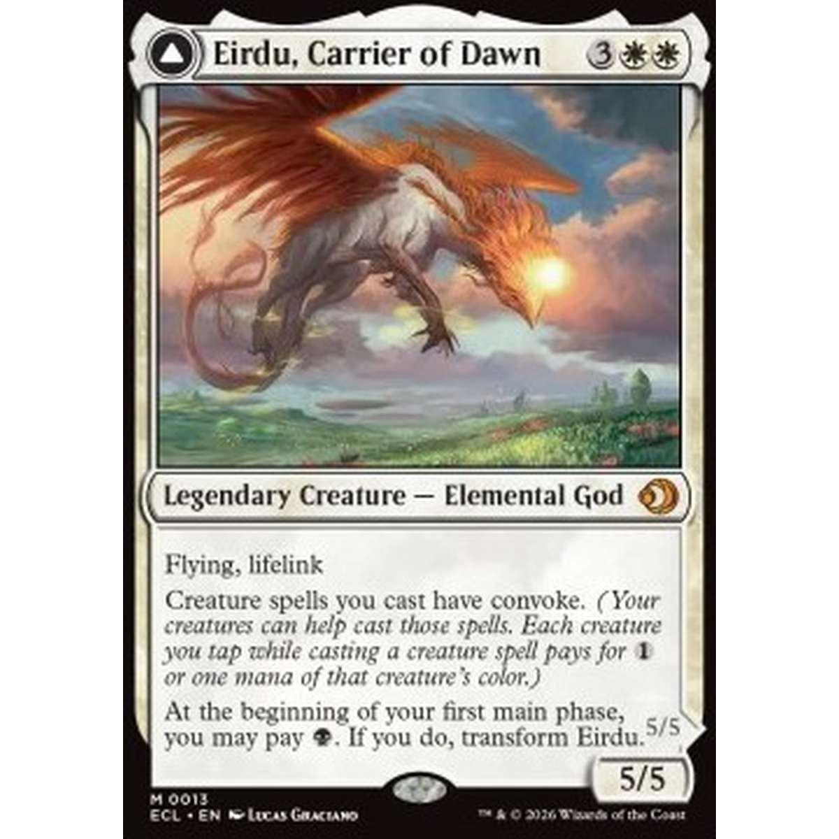 Eirdu, Carrier of Dawn // Isilu, Carrier of Twilight - Eirdu, Carrier of Dawn // Isilu, Carrier of Twilight - [ECL][NM] [Foil]