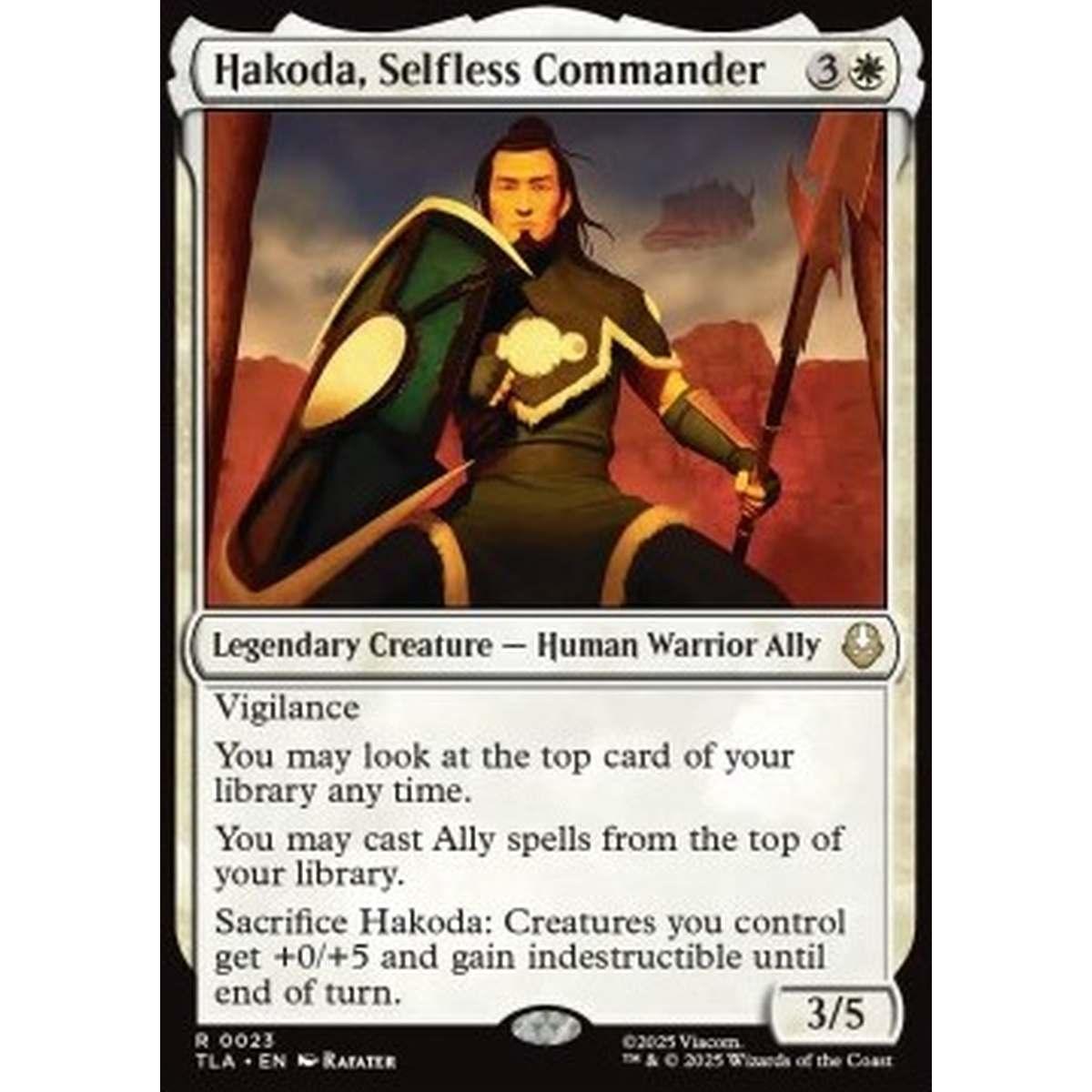 Hakoda, Selfless Commander - Hakoda, Selfless Commander - [TLA][NM] [Foil]
