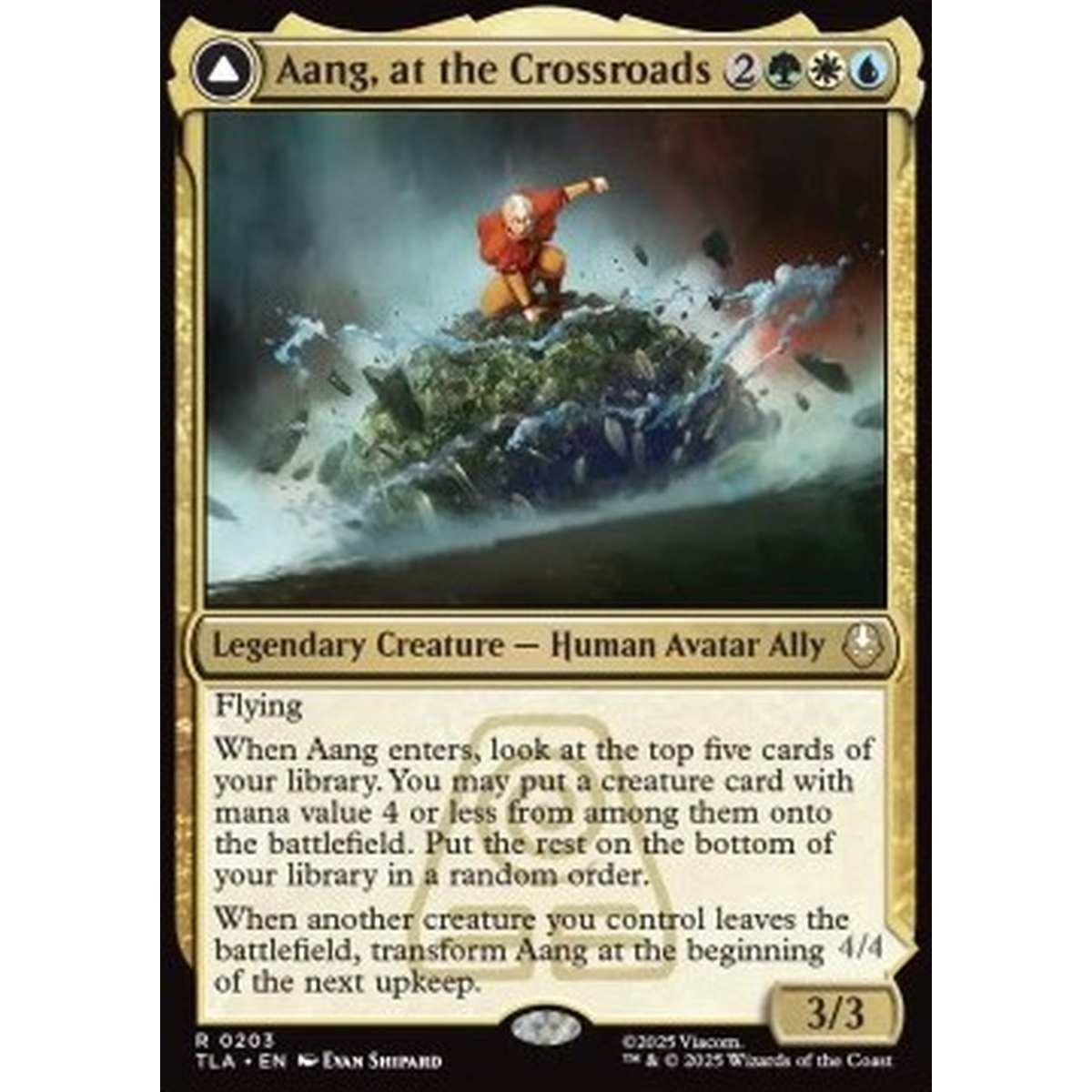 Aang, at the Crossroads // Aang, Destined Savior - Aang, at the Crossroads // Aang, Destined Savior - [TLA][NM] [Foil]