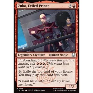 Zuko, Exiled Prince - Zuko, Exiled Prince - [TLA][NM] [Foil]