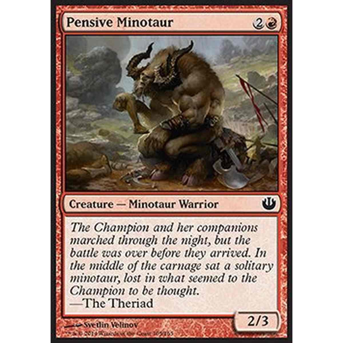 Pensive Minotaur - Minotauro Meditabondo - [JOU] [NM]