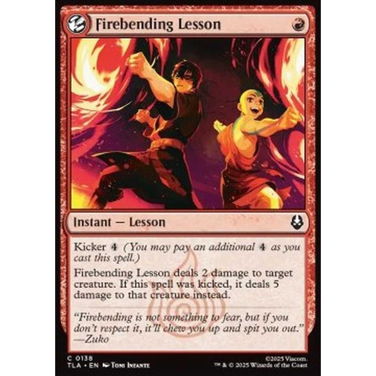 Firebending Lesson - Firebending Lesson - [TLA][NM] [Foil]
