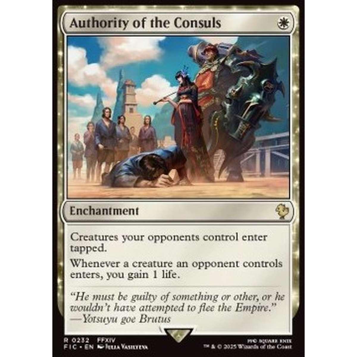 Authority of the Consuls - Authority of the Consuls - [FIC][NM]