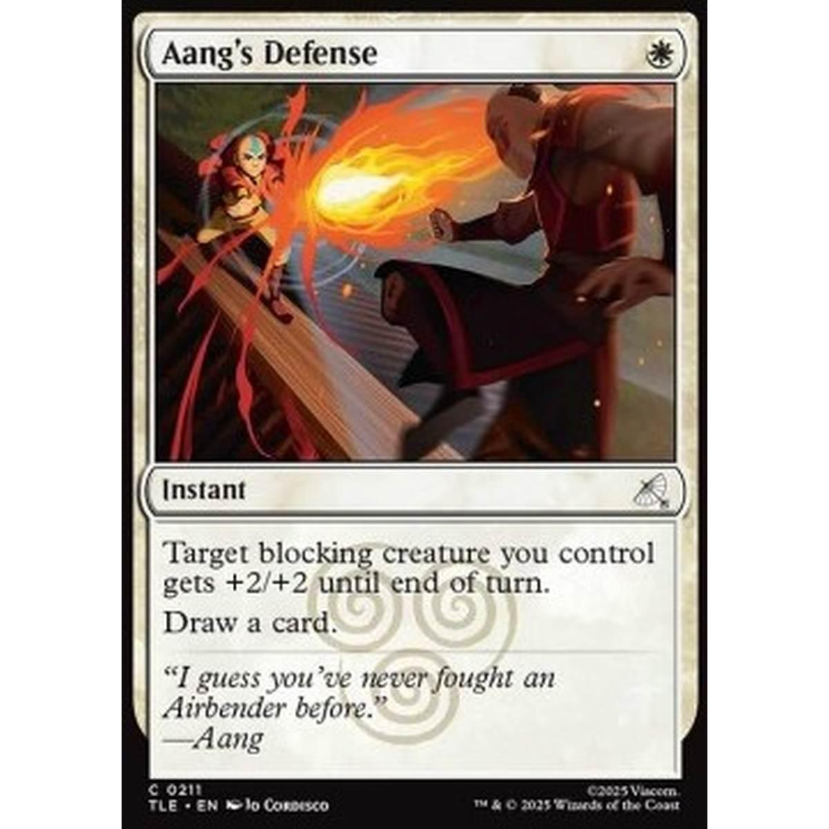 Aang's Defense (V.1) - Aang's Defense (V.1) - [TLE][NM] [Foil]