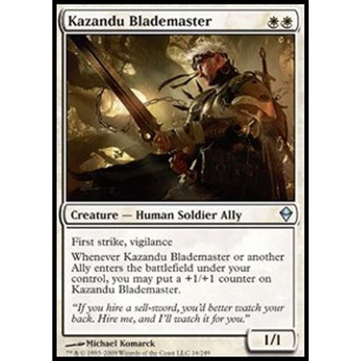 Kazandu Blademaster - Kazandu Blademaster - [ZEN][EX] [Foil]