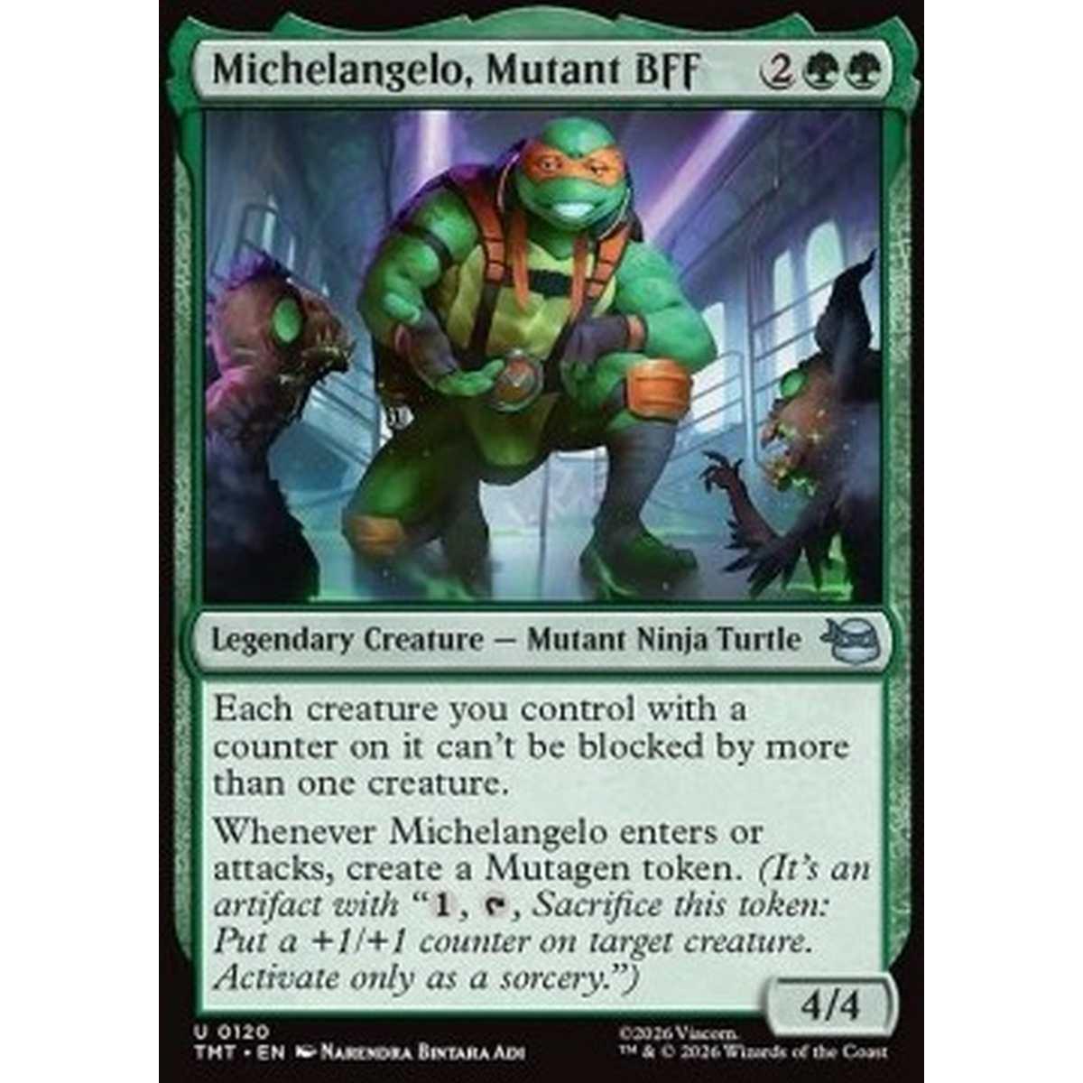 Michelangelo, Mutant BFF - Michelangelo, Mutant BFF - [TMT][NM] [Foil]
