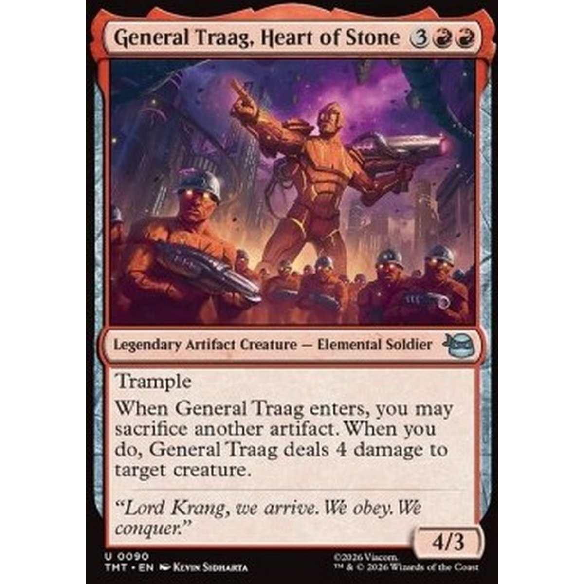General Traag, Heart of Stone - General Traag, Heart of Stone - [TMT][NM] [Foil]