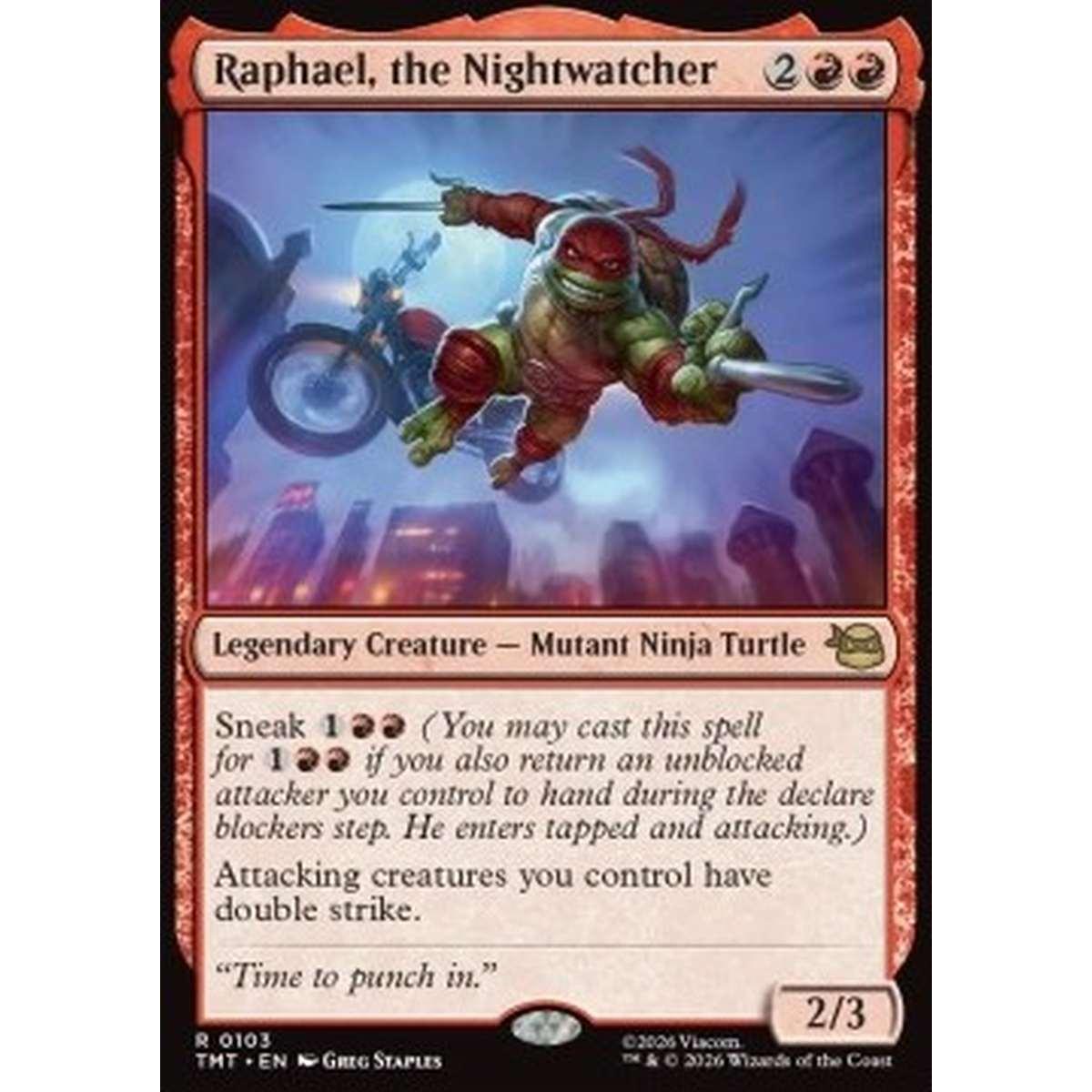 Raphael, the Nightwatcher - Raphael, the Nightwatcher - [TMT][NM] [Foil]