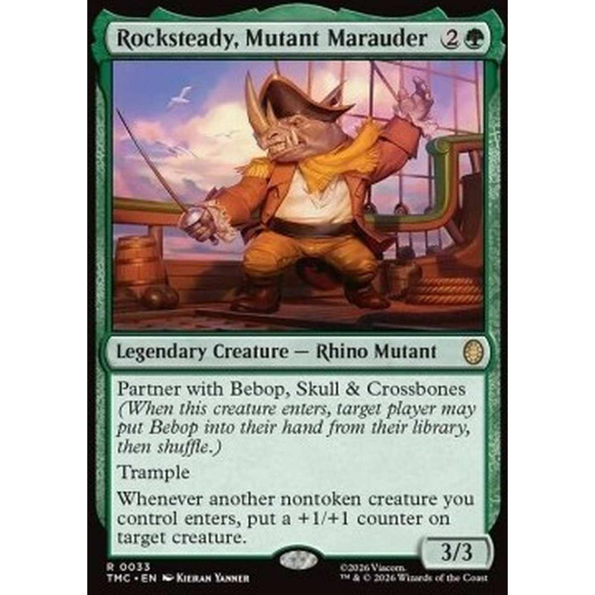 Rocksteady, Mutant Marauder - Rocksteady, Mutant Marauder - [TMC][NM]