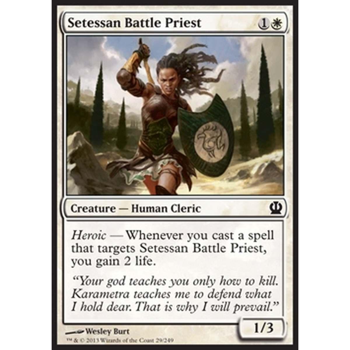 Setessan Battle Priest - Sacerdotessa Guerriera di Setessa - [THS] [NM]